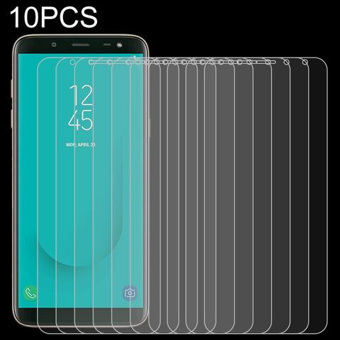 Pellicola in vetro temperato 9H 2.5D da 10 pezzi 0,26 mm per Galaxy J6, For Galaxy J6