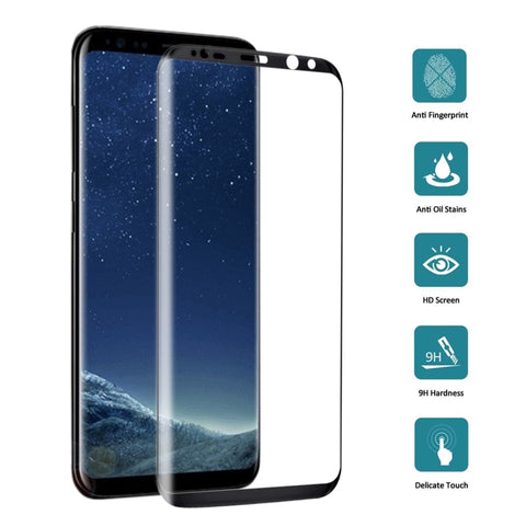 Proteggi schermo in vetro temperato a schermo intero da 25 pezzi per Galaxy S8 / G9500, For Galaxy S8 / G9500