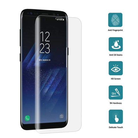 25 pezzi per Galaxy S8 Plus / G9550 0,3 mm 9H Durezza superficiale Proteggi schermo in vetro temperato a schermo intero curvo 3D, For Galaxy S8 Plus / G9550 - Novalix Store