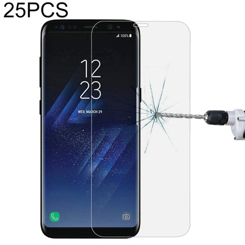 25 pezzi per Galaxy S8 Plus / G9550 0,3 mm 9H Durezza superficiale Proteggi schermo in vetro temperato a schermo intero curvo 3D, For Galaxy S8 Plus / G9550 - Novalix Store