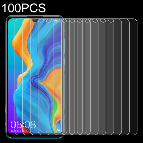 Pellicola in vetro temperato da 100 pezzi 0,26 mm 9H 2,5D per Huawei P30 Lite, For Huawei P30 Lite (100 PCS)