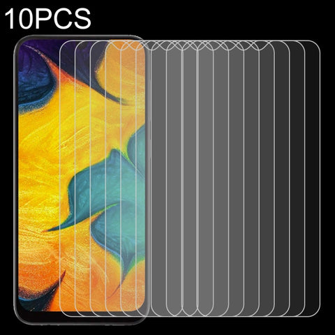 Pellicola in vetro temperato 9H 2.5D da 10 pezzi 0,26mm per Galaxy A30 / A30 JP, For Galaxy A30 (10 PCS)