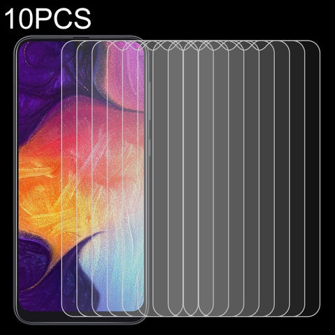 Pellicola in vetro temperato 9H 2.5D da 10 pezzi 0,26mm per Galaxy A50, For Galaxy A50 (10 PCS)