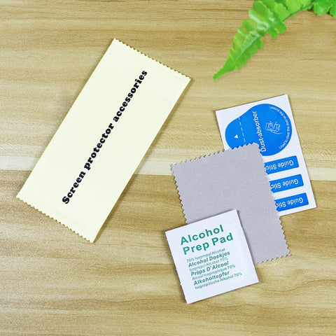 200 pezzi di protezione per lo schermo LCD del telefono in vetro temperato per la rimozione della polvere salviette per la pulizia asciutte e umide set di strumenti di carta pacchetto di alcol - Novalix Store