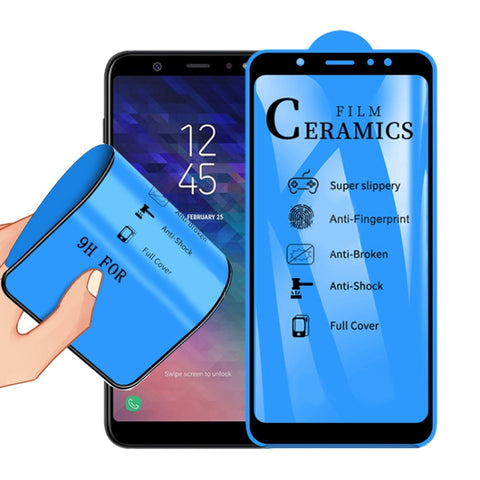 Pellicola in ceramica a copertura totale con colla completa 2.5D per Galaxy A6 Plus (2018), For Galaxy A6 Plus (2018)
