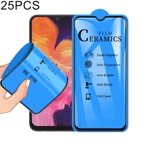 25 pellicole ceramiche a copertura totale con colla completa 2.5D per Galaxy A10 / M10, For Galaxy A10 / M10 (25 PCS) - Novalix Store