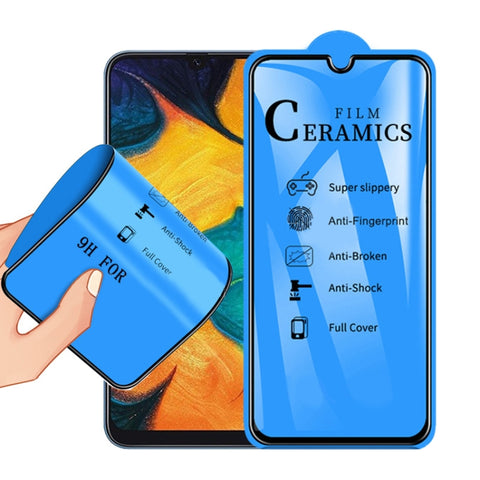 Pellicola ceramica a copertura totale con colla completa 2.5D per Galaxy A20 / A30 / A50 / M30 / A30 JP, For Galaxy A20 / A30 / A50 / M30 (1 PC)