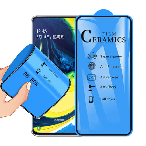 Pellicola in ceramica a copertura totale con colla completa 2.5D per Galaxy A80 / A90, For Galaxy A80 / A90 (1 PC)