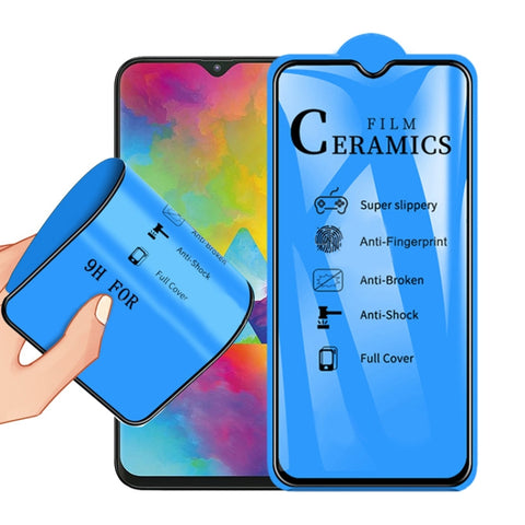 Pellicola ceramica a copertura totale con colla completa 2.5D per Galaxy M20, For Galaxy M20 (1 PC)