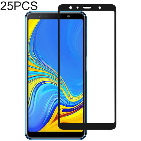 Pellicola proteggi schermo in vetro temperato con colla completa da 25 pezzi per Galaxy A7 (2018), For Galaxy A7 (2018) (25 PCS)