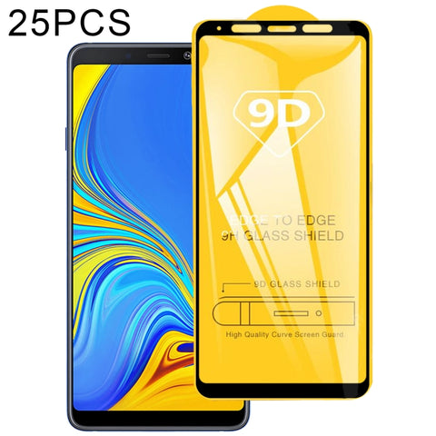 Pellicola proteggi schermo in vetro temperato con colla completa da 25 pezzi per Galaxy A9 (2018), For Galaxy A9 (2018)