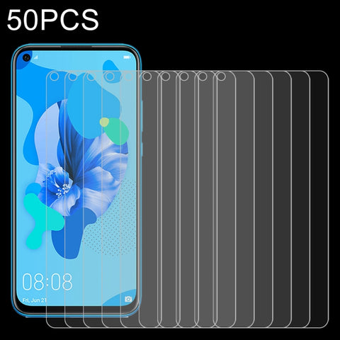 Per Huawei P20 Lite 50 PZ Pellicola in vetro temperato 0,26 mm 9H 2,5D, For P20 Lite