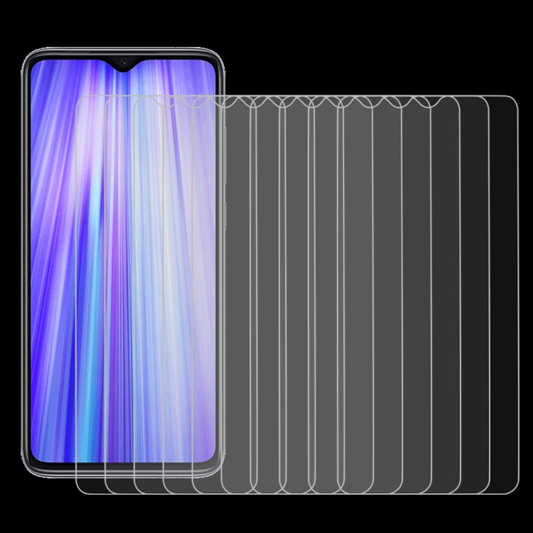 Per Xiaomi Redmi Note 8 Pro 10 PCS 0,26mm 9H 2,5D Pellicola in vetro temperato, For Xiaomi Redmi Note 8 Pro