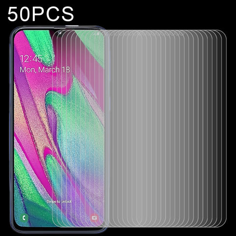Pellicola in vetro temperato a schermo intero 2.5D da 50 pezzi per Galaxy A40, For Galaxy A40 (50 PCS)