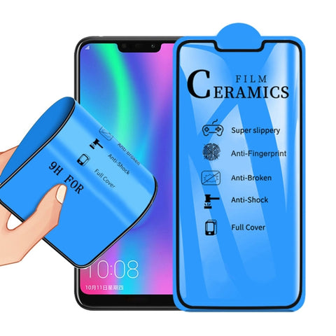 Pellicola in ceramica a copertura totale con colla completa 2.5D per Huawei Honor 8C, For Huawei Honor 8C (1 PC)
