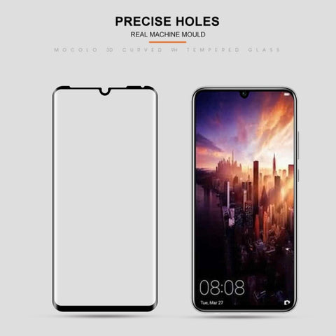 Pellicola in Vetro Temperato Curvo 0,33 mm 9H per Huawei P30 Pro con