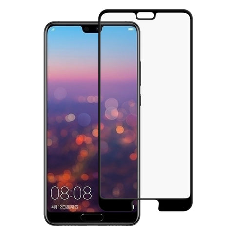 Pellicola in vetro temperato a schermo intero con stampa serigrafica 9H per Huawei P20, For Huawei P20