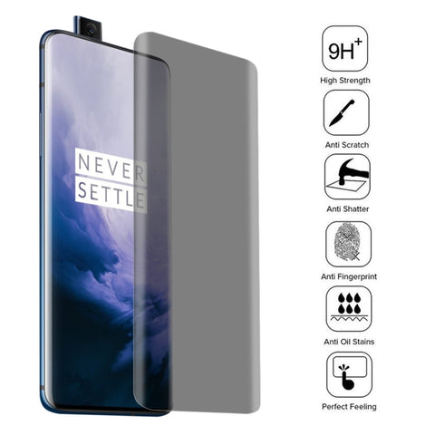 Pellicola in vetro temperato a schermo intero curvo 3D antiriflesso per OnePlus 7 Pro, For OnePlus 7 Pro