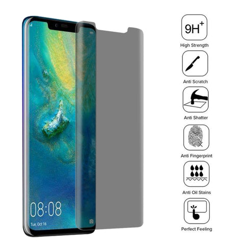 Pellicola in vetro temperato antiriflesso curvo 3D 9H per Huawei Mate 20 Pro, For Huawei Mate 20 Pro