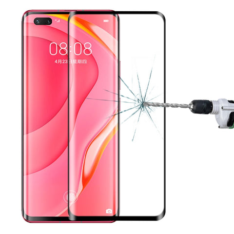 Per Huawei Nova 7 Pro Pellicola in vetro temperato a schermo intero con bordo curvo 3D, For Huawei Nova 7 Pro