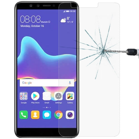 Pellicola in vetro temperato 0,26mm 9H 2.5D per Huawei Y9 (2018), For Y9 (2018) (1PC)