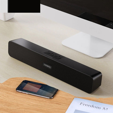 LEERFEI E91 Radio Multimediale Bluetooth con Doppio Altoparlante 10W,