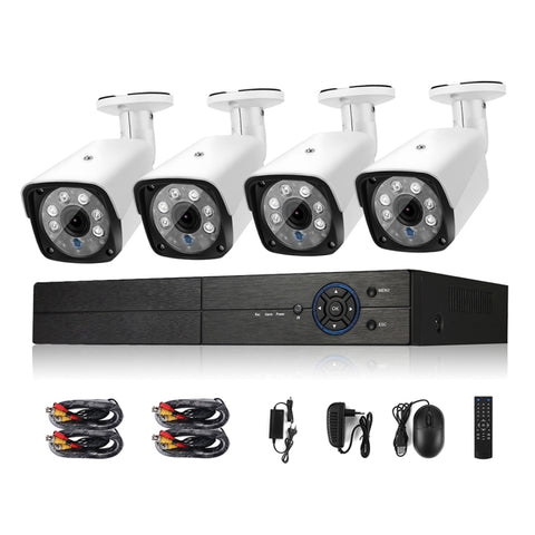 Kit di Sorveglianza AHD DVR 2MP 4CH con Telecamere di Sicurezza,