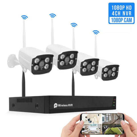 Set di telecamere wireless con registratore video di rete HD QS200-4 2.0MP 1080P