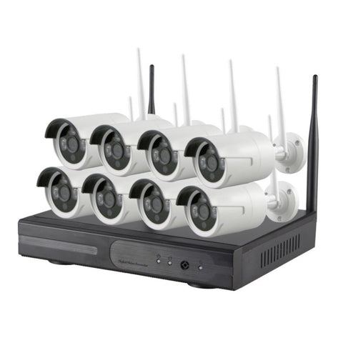 Telecamera Bullet IP WiFi 8CH HD 960P 1,3 MP con Kit NVR - Modello
