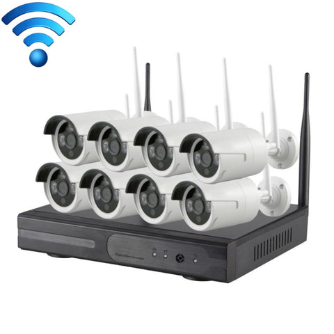 Telecamera Bullet IP WiFi 8CH HD 960P 1,3 MP con Kit NVR - Modello