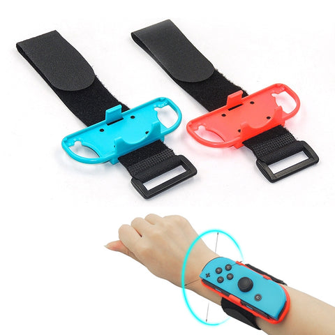 1-paio-di-cinturini-da-polso-elastici-regolabili-per-nintendo-switch-wrist-band - immagine 1