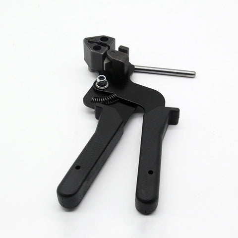 Pistola per taglio automatico della tensione per fascette con pinza speciale Strumento di fissaggio per fascette in acciaio inossidabile con una larghezza di 4,6-12 mm, XN-LQG