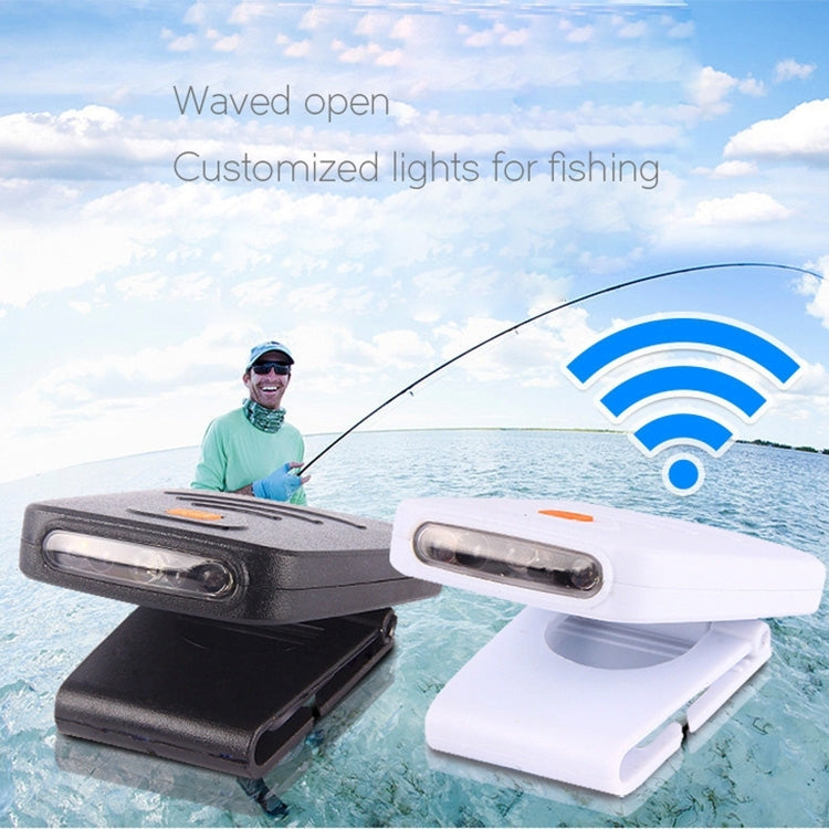 Lampada Frontale Ricaricabile a LED con Sensore Infrarossi per Pesca,