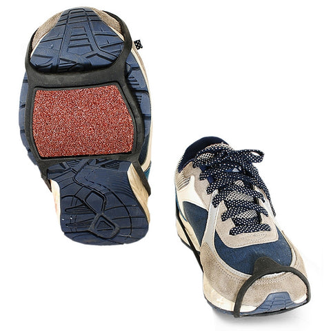 1-paio-di-copriscarpe-antiscivolo-per-esterni-con-sabbia-grossa-su-entrambi-i-lati-per-terreno-innevato-e-ghiacciato - immagine 1