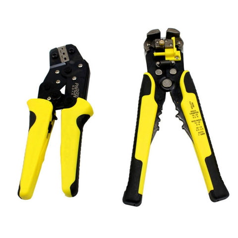 Spellafili multifunzione da 0,25-6,0 mm + pinze a crimpare in acciaio al carbonio + set di strumenti per custodia, 0.25-6.0mm Stripper