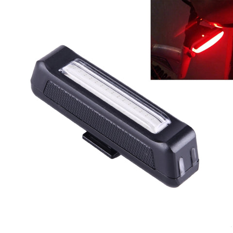 RAYPAL RPL-2261 100LM Luce rossa COB LED USB ricaricabile 6 modalità Luce posteriore per bicicletta Spia con supporto per manubrio, RPL-2261