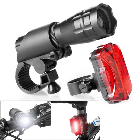 Faro per Mountain Bike 5W Zoom Abbagliante Impermeabile con Fanale