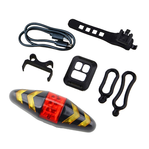 Luce posteriore per bicicletta con telecomando wireless e indicatori