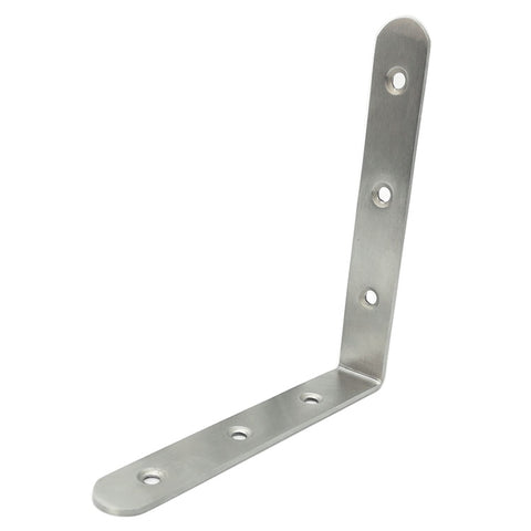 Staffa angolare da 90 gradi in acciaio inossidabile da 10 pezzi, staffa angolare con giunto di fissaggio per mobili, schermi da parete (125 mm), 125mm (2pcs)