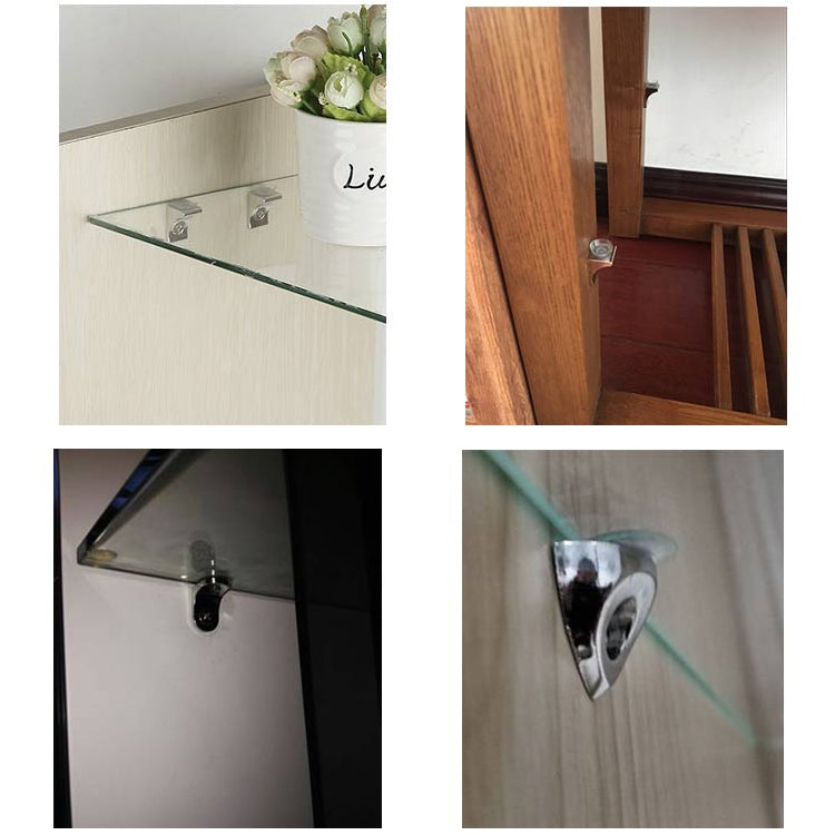 Staffa per piastra a ventosa a strato lucido in lega di zinco ispessita rotonda da 100 pezzi, D, peso: 4,2 g, Round, D