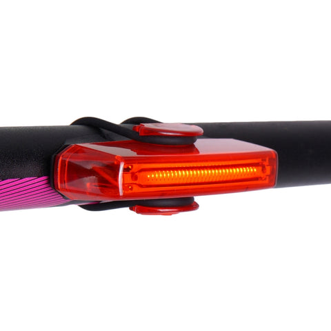 Fanale Posteriore Ricaricabile USB Rosso per Mountain Bike - Luce