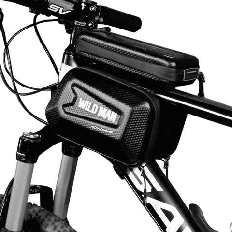 WILD MAN E6S Borsa anteriore impermeabile Touch Screen Borsa MTB Borsa per tubo per bicicletta di grande capacità Accessori per l'equitazione, E6S