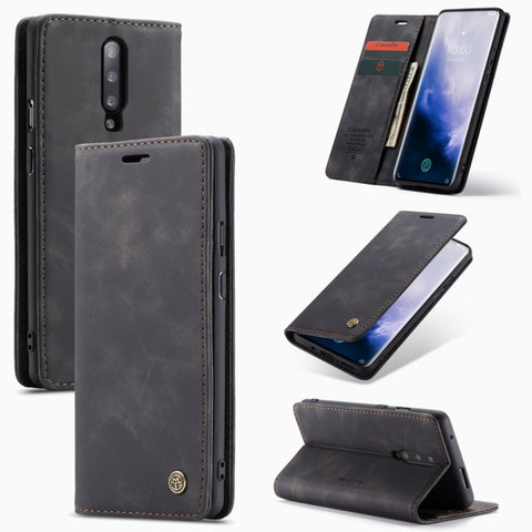 custodia-in-pelle-multifunzionale-caseme-013-per-oneplus-7-pro-con - immagine 1
