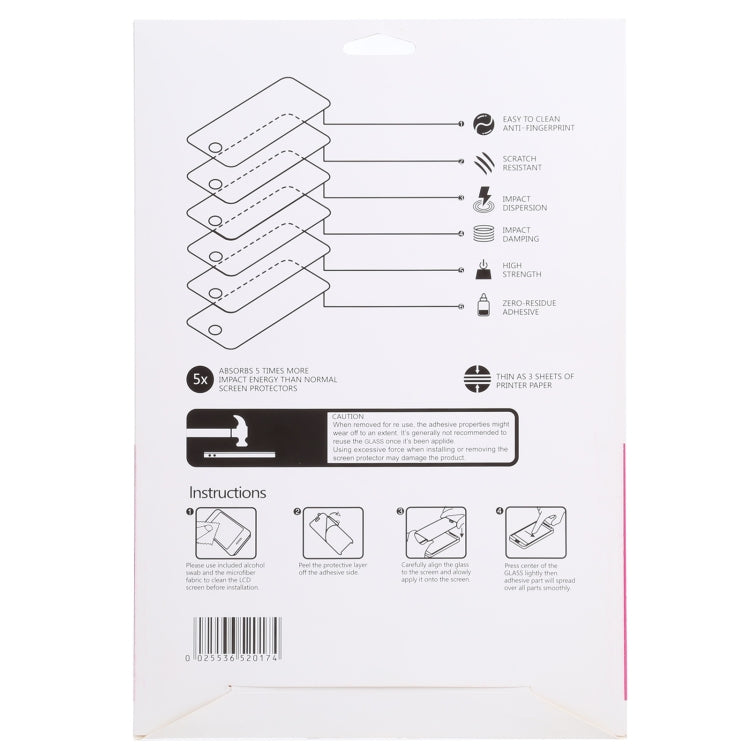 confezione-di-carta-proteggi-schermo-con-pellicola-in-vetro-temperato-da-100-pezzi-8-inch - immagine 5