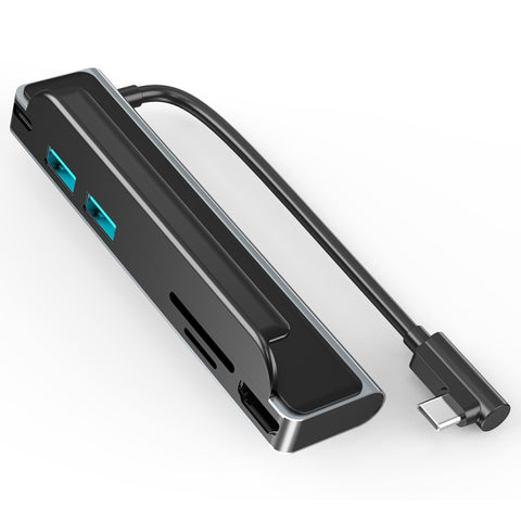 Docking Station 6 in 1 USB-C con HDMI 4K, Slot per Schede SD/TF e 2