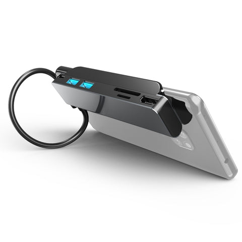 Docking Station 6 in 1 USB-C con HDMI 4K, Slot per Schede SD/TF e 2