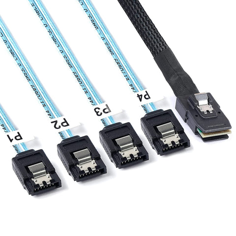 cavo-dati-da-mini-sas-sff-8087-a-4-x-sata-7-pin-femmina-forward-breakout-da-6-gbps-lunghezza-50-cm-sff-8087-length-50cm - immagine 1
