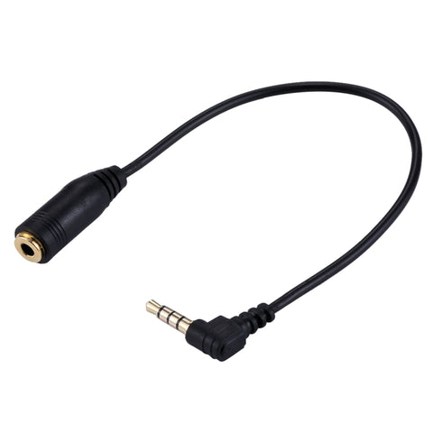 cavo-di-prolunga-per-microfono-con-auricolare-jack-audio-maschio-femmina-da-20-cm-da-35-mm-3-5mm-male-to-female-black - immagine 2