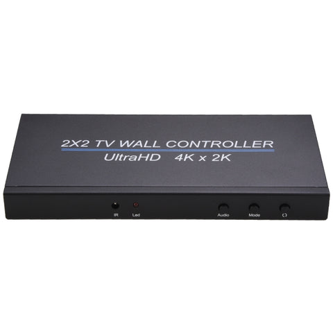 Processore di giunzione multi-schermo con controller da parete per TV HDMI BT14 Ultra HD 4K x 2K 2X2, Ultra HD 4K x 2K