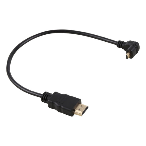cavo-adattatore-connettore-placcato-oro-maschio-ad-angolo-inverso-da-30-cm-4k-hdmi-maschio-a-micro-hdmi-30cm-reverse - immagine 2